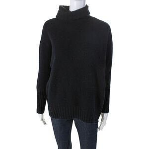 White Label Womens Wool Turtleneck Long Sleeve Knitted Sweater Black Size 2